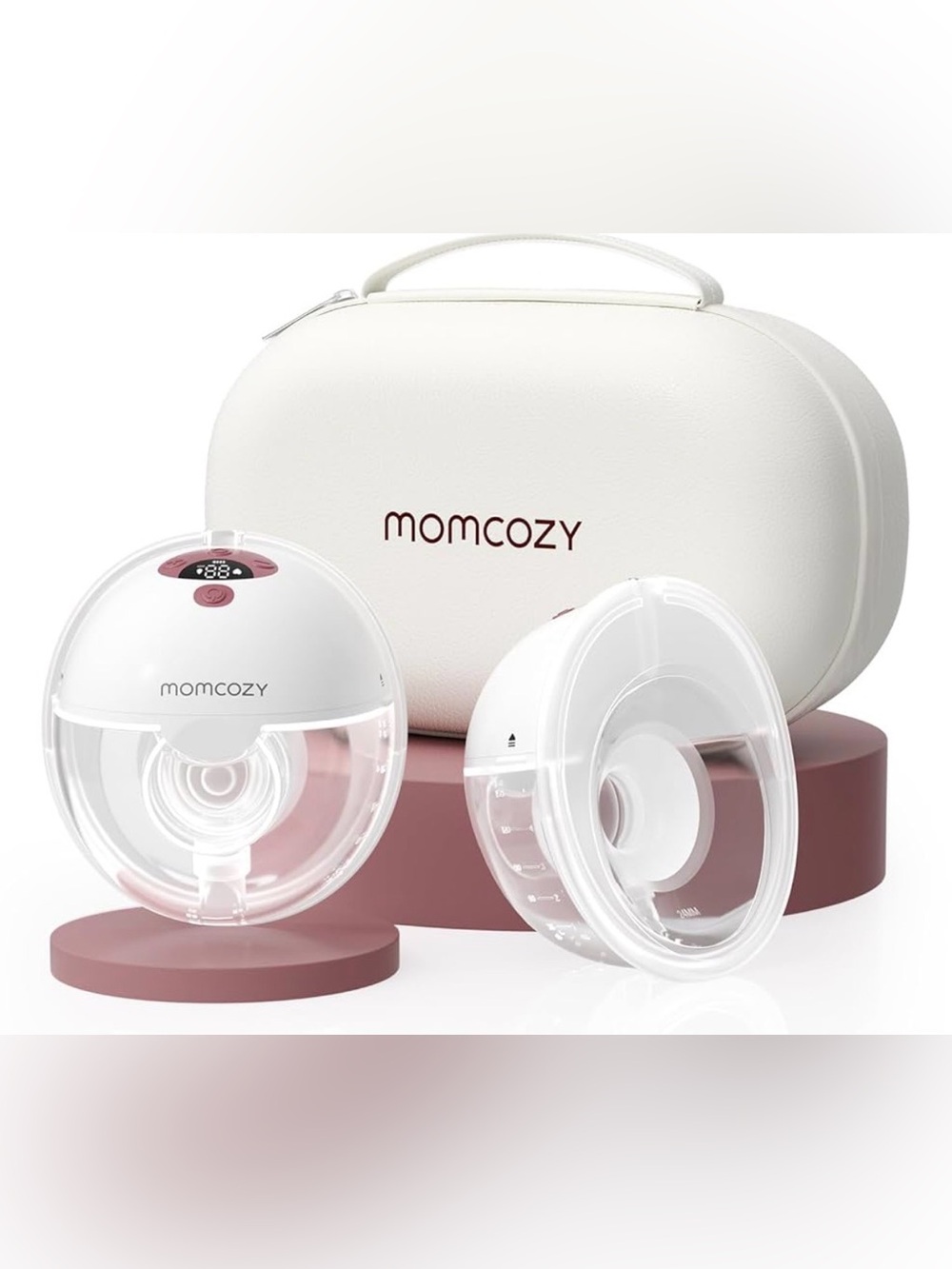 Momcozy M5 Hands-Free Wearable Breast Pump, Double-Sealed Flange